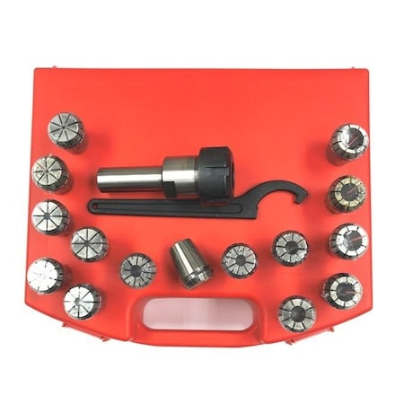 Hhip ER-25 3/4 X 2 1/2" Straight Shank Spring Collet Chuck Set 3900-2573