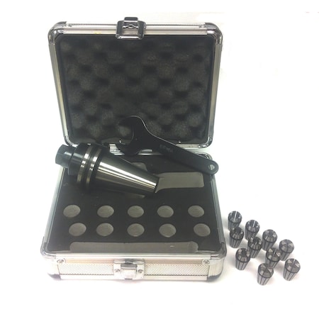 Hhip ER-16 CAT40 V-Flange Spring Collet Chuck Set 3900-4016