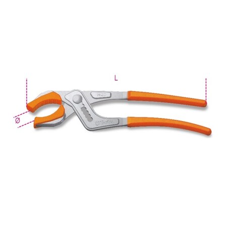 Beta Adjustable Drain Tap Plier, 65mm 003920100