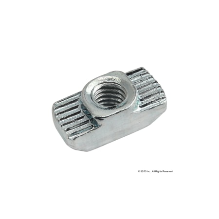 80/20 Drop In T-Nut, Steel, Zinc-Plated 3930