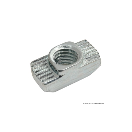 80/20 Drop In T-Nut, Steel, Zinc-Plated 3931