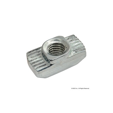 80/20 Drop In T-Nut, Steel, Zinc-Plated 3932