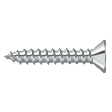 Deltana 3/4 in, Wood Screw, Chrome Steel SCWB775U26