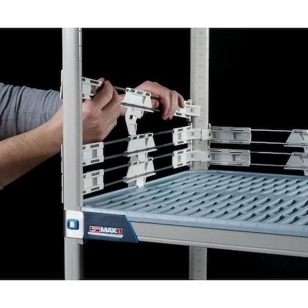 Metro Back Ledge, Max I, Stainless, 60 In, Ea MXL60-2S