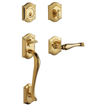 Baldwin Entry Handlesets Lifetime Brass 85327.003.LENT