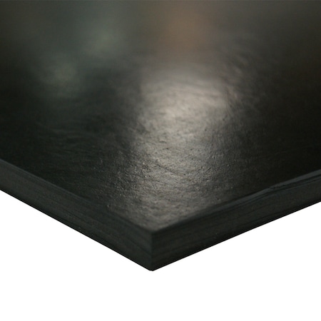 Rubber-Cal Buna-N Sheet - 0.125" Thick x 36" Width x 24" Length - 60A Durometer - Black - ASTM D2000 BG 39-006-125