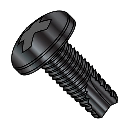 ZORO SELECT Concrete Screw, Pan, Steel Black Oxide, 10000 PK 08063PPB