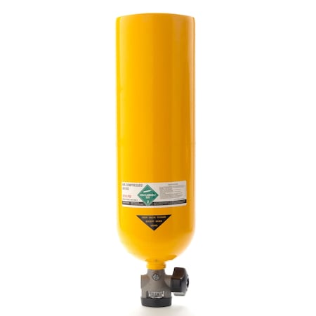 3M Scott SCBA Cylinder, 2216 psi, Aluminum, Yellow 804101-01