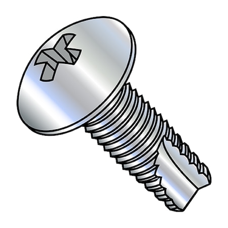 Zoro Select Concrete Screw, Truss, Steel Zinc Plated, 8000 PK 11083PT