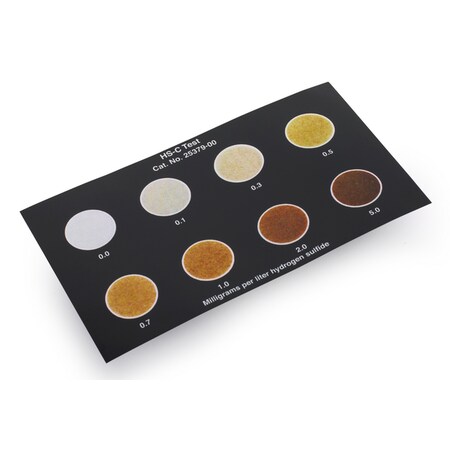 Hach Chemical Co Hydrogen Sulfide Chart 2537900