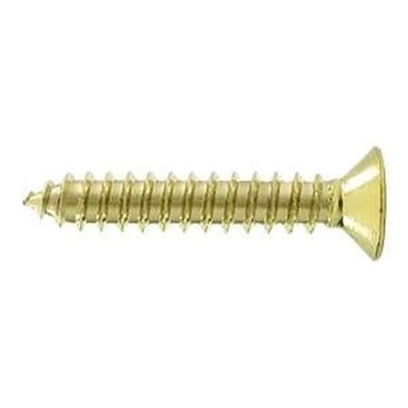 Deltana #12, Wood Screw, Plain Brass SCWB12125U3.BG