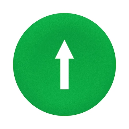 Schneider Electric Green cap marked arrow for rectangular multiple-headed pushbutton, 22 ZBA7335