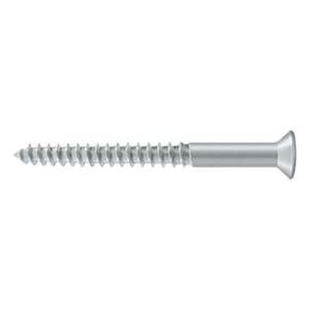 Deltana 2-1/2 in, Wood Screw, Chrome SCWB1225U26D.BG