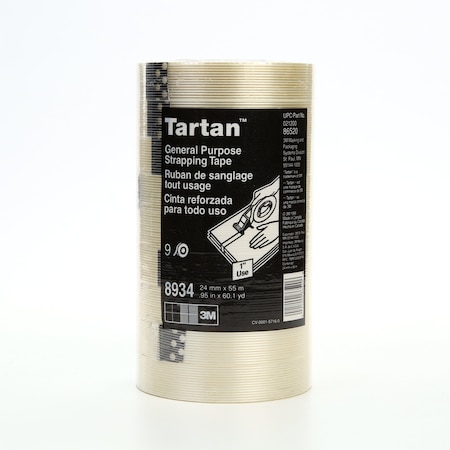 Tartan Filament Tape, 24mm x 55m, Clear, PK36 70006120037