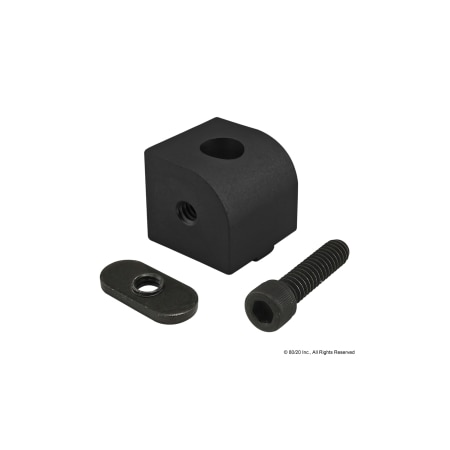 80/20 Rt Angle Pivot Nub, 0 Degree 10 Series 4001-BLACK