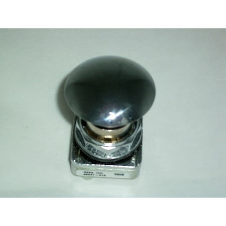Rees Push Buttons Mushroom Plungr, Chrome, 30mm 40041012