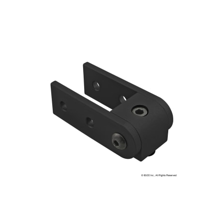 80/20 Black 10 S Right Angle 90 Degree Hinge 4005-BLACK