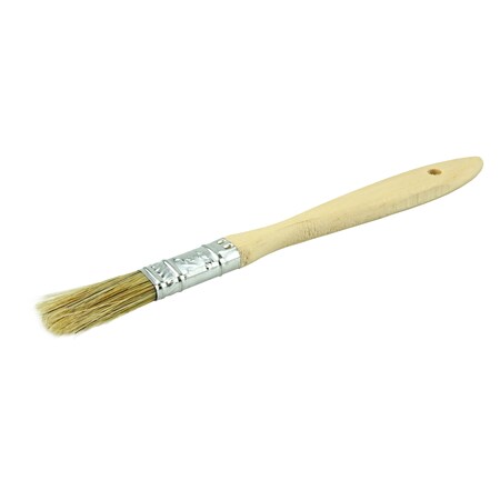 Weiler 1/2" Chip & Oil Brush White Bristle 1-1/2" Trim Length Wood Handle 40065