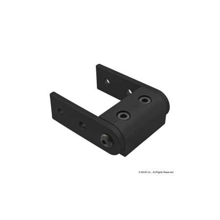 80/20 Black 10 S Right Angle 2" Hinge 4006-BLACK