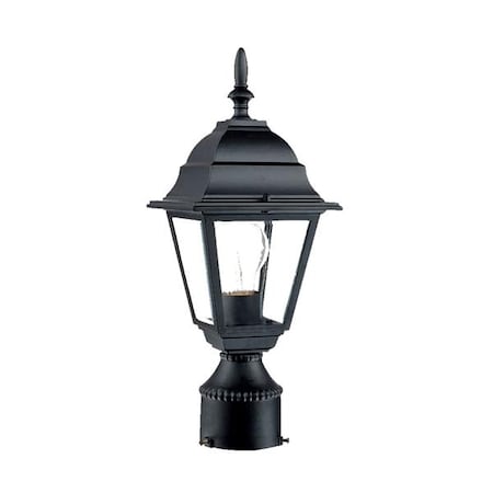 Acclaim Lighting Post Mount Light, Matte Black, 1-Light 4007BK