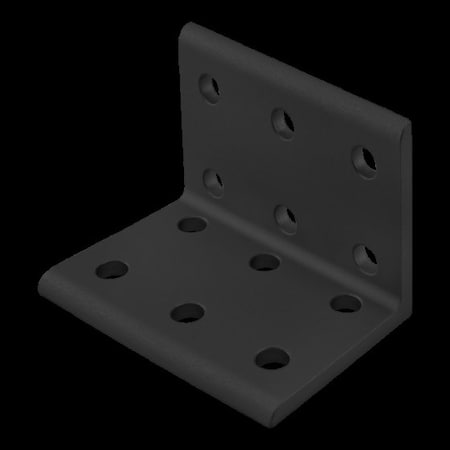 80/20 Wide Inside Crnr Brkt, 12 Hole 2"X2"X3" 4016-BLACK
