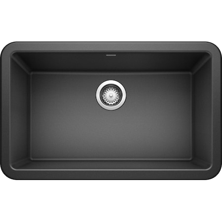 Blanco Ikon Silgranit 30" Apron-Front Farmhouse Kitchen Sink - Anthracite 401732