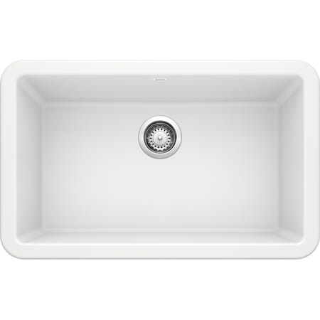 Blanco Ikon Silgranit 30" Apron-Front Farmhouse Kitchen Sink - White 401734