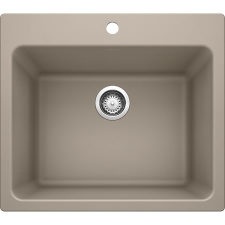 Blanco LIVEN 2Mt Granite Composite 25" x 22" Laundry Sink Truffle 401926