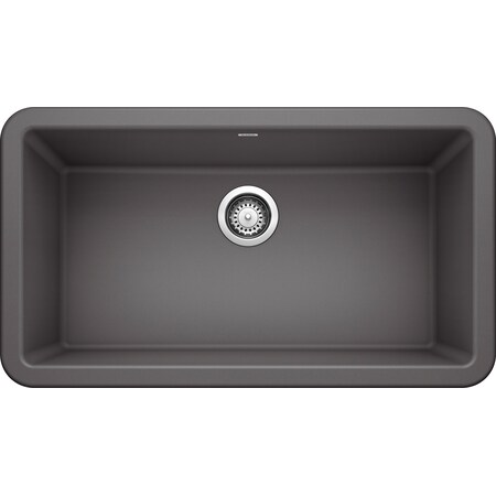 Blanco Ikon Silgranit 33" Apron-Front Farmhouse Kitchen Sink - Cinder 401985