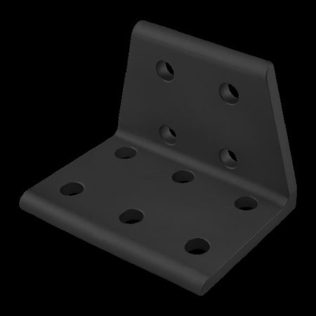 80/20 InsideCornerBracket, Alum, Blk, 2in, 27/8in 4020-BLACK