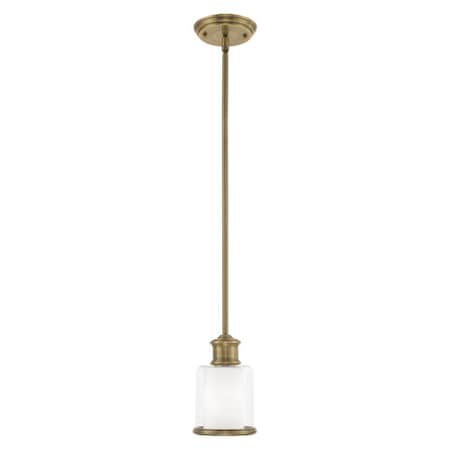 Livex Lighting Middlebush 1 Light Antique Brass Mini Pe 40210-01