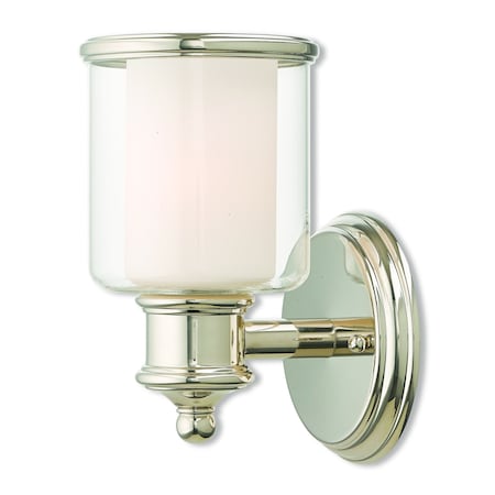 Livex Lighting Middlebush 1 Light Polished Nickel Wall 40211-35