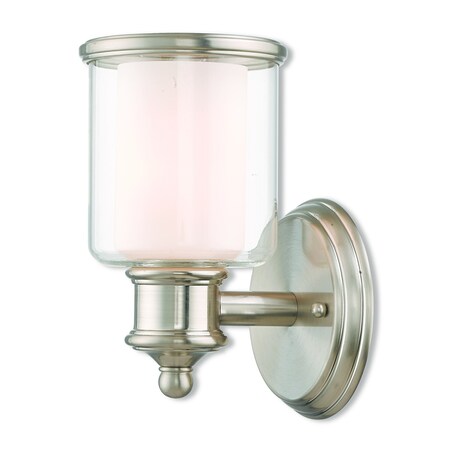 Livex Lighting Middlebush 1 Light Brushed Nickel Wall Sconce 40211-91