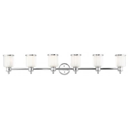 Livex Lighting Polished Nickel Vanity Sconce, 6 Light 40216-35