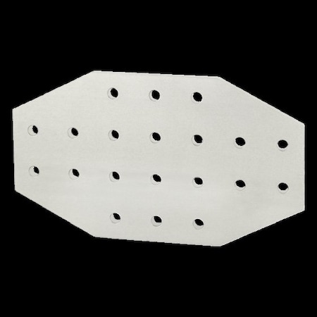 80/20 CrossJoiningPlate, Alum, Slvr, 4in, 13/64in 4023
