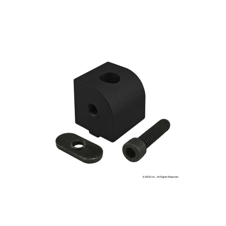 80/20 Black 10 S Right Angle 90 Deg Living Nub 4026-BLACK