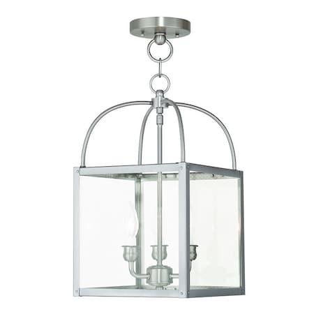 Livex Lighting Milford 3 Light Brushed Nickel Convertib 4037-91