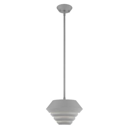 Livex Lighting Amsterdam 1 Light Nordic Gray Mini Pendant 40401-80