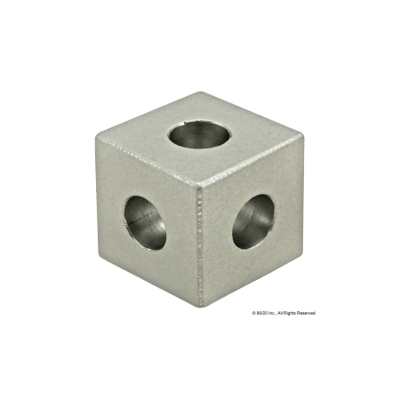 80/20 SquaRdCornerConnector, Alum, Silver, 1in 4042
