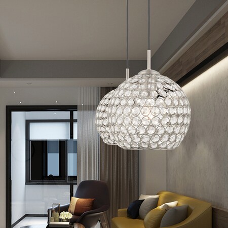 Livex Lighting Cassandra 1 Light Brushed Nickel Mini Pendant 40440-91