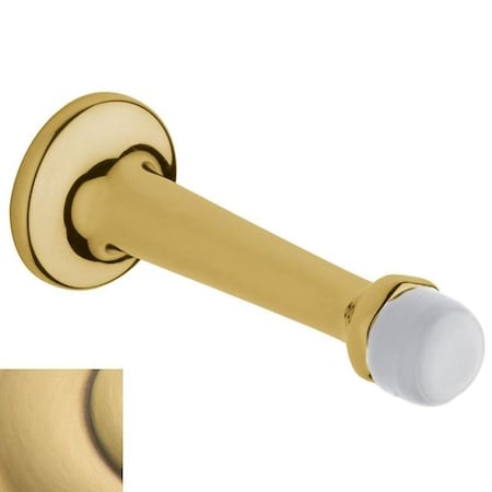 Baldwin Estate Satin Brass with Brown Door Stop 4045.060