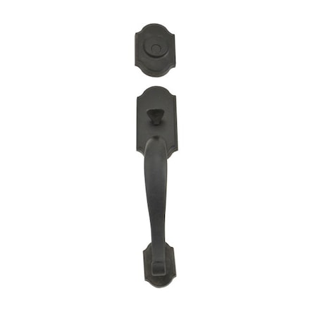 Weslock Castletown Exterior Dummy Handleset Black 07615-2--0020