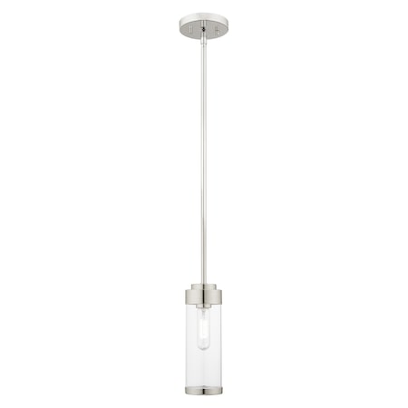 Livex Lighting Hillcrest 1 Light Polished Chrome Mini Pendant 40470-05