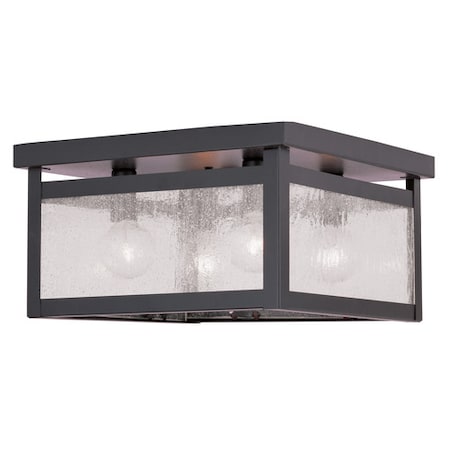 Livex Lighting Milford 4 Light Bronze Ceiling Mount 4052-07