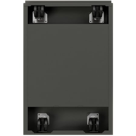 Lorell 15" W 2 Drawer Ff Mobile Pedestal FileLetter20", Charcoal, Letter LLR66910