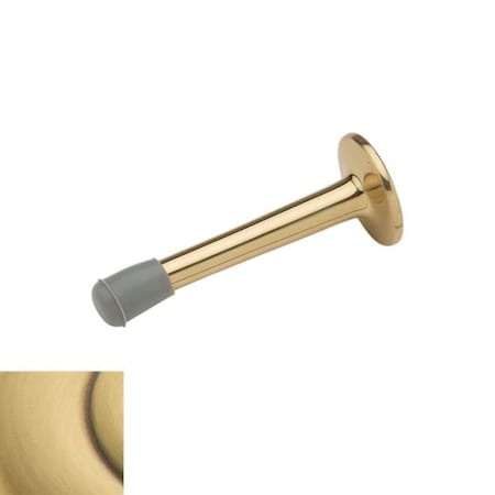 Baldwin Estate Satin Brass with Brown Door Stop 4055.060