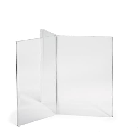 Tablecraft Table Tent, Six-Sided, Acrylic, 4"X6" 40606