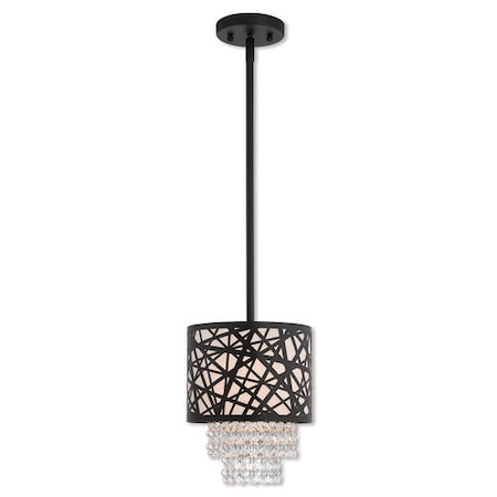 Livex Lighting Allendale 1 Light Bronze Mini Pendant 40661-07