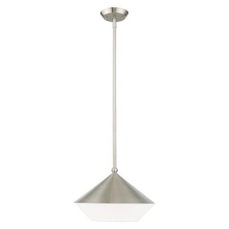 Livex Lighting Stockholm 1 Light Brushed Nickel Mini Pe 40685-91
