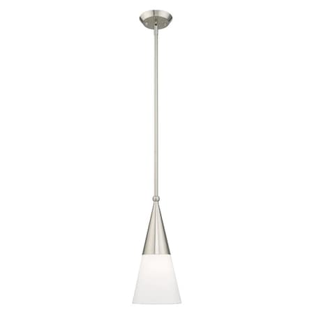 Livex Lighting Stockholm 1 Light Brushed Nickel Mini Pe 40686-91